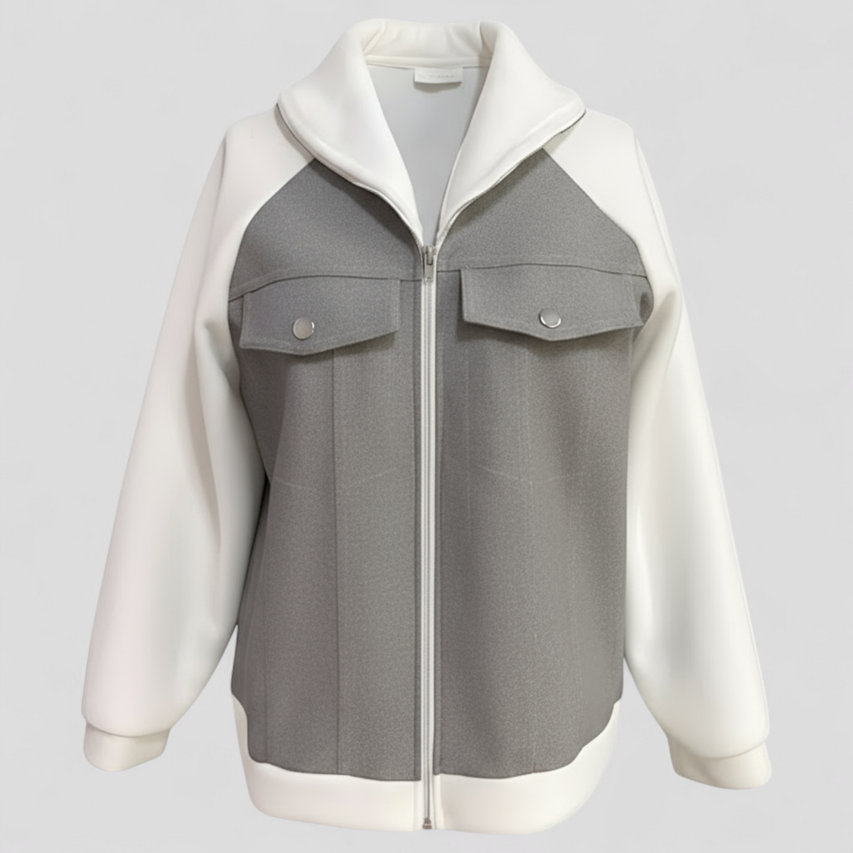Jessalyn | Elegant Women's V-Neck Jacket – Long-Sleeved Polyester Jacket