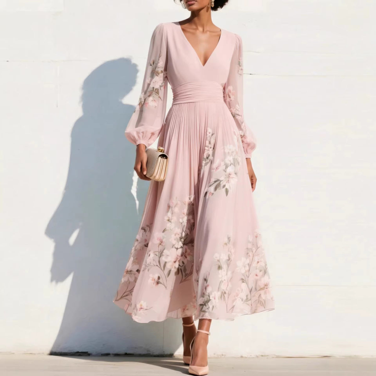 Lotte™ | Stylish Flowy Midi Dress