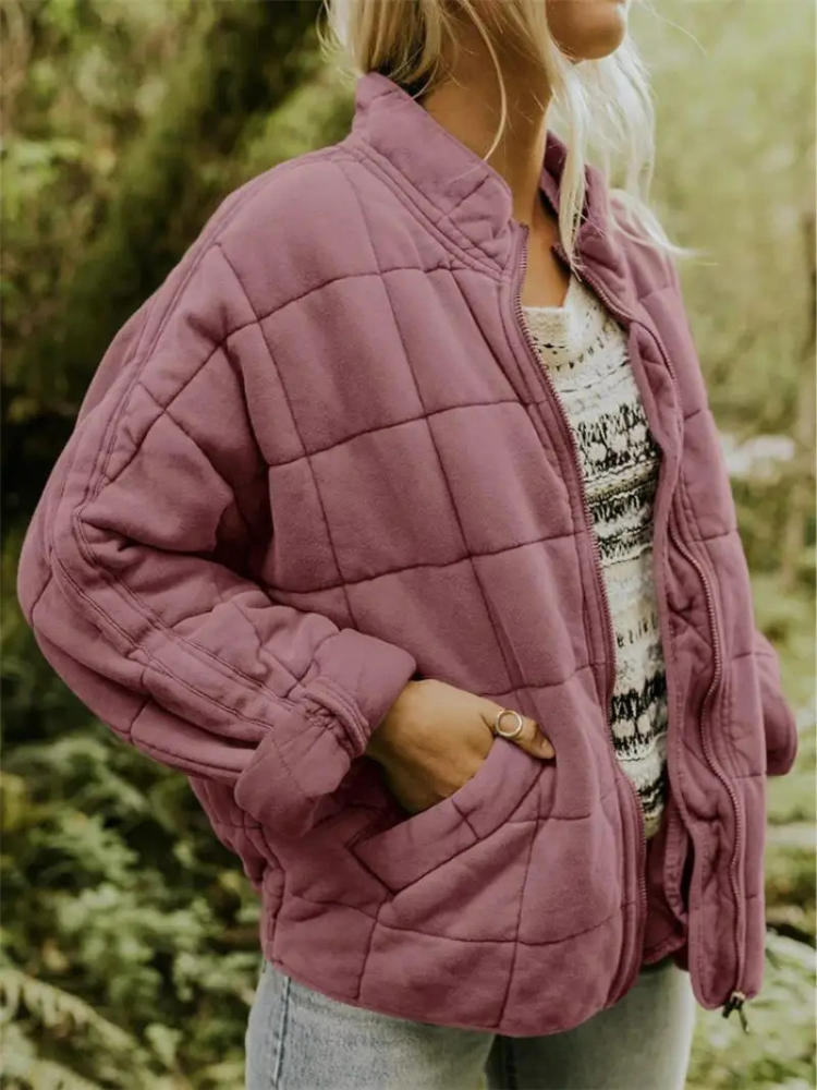 Ramona | Damska kurtka bomberka oversize z wyściółką – swobodna kurtka zapinana