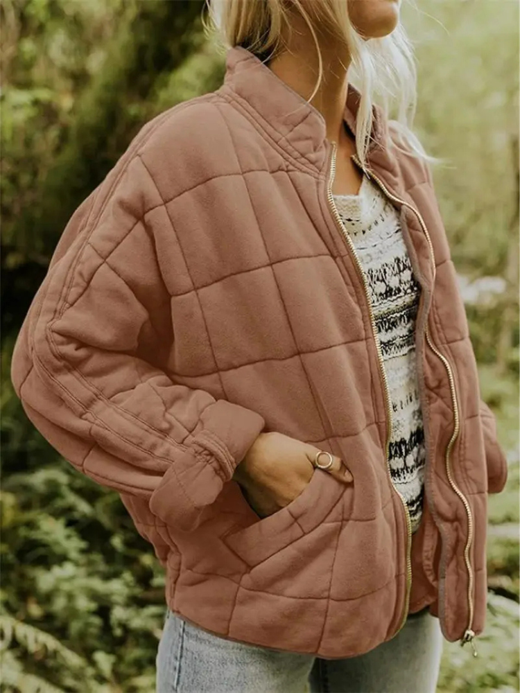 Ramona | Damska kurtka bomberka oversize z wyściółką – swobodna kurtka zapinana