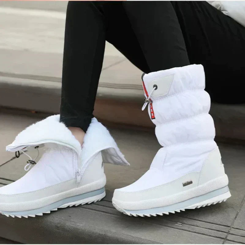 Corinne | Damskie wodoodporne buty śnieżne – ocieplane buty z podszewką z polaru