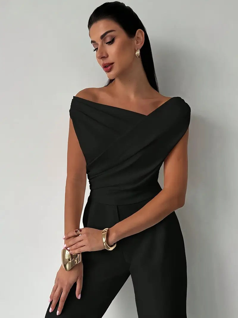 Zorelle | Elegancka damska bluzka z drapowanymi ramionami
