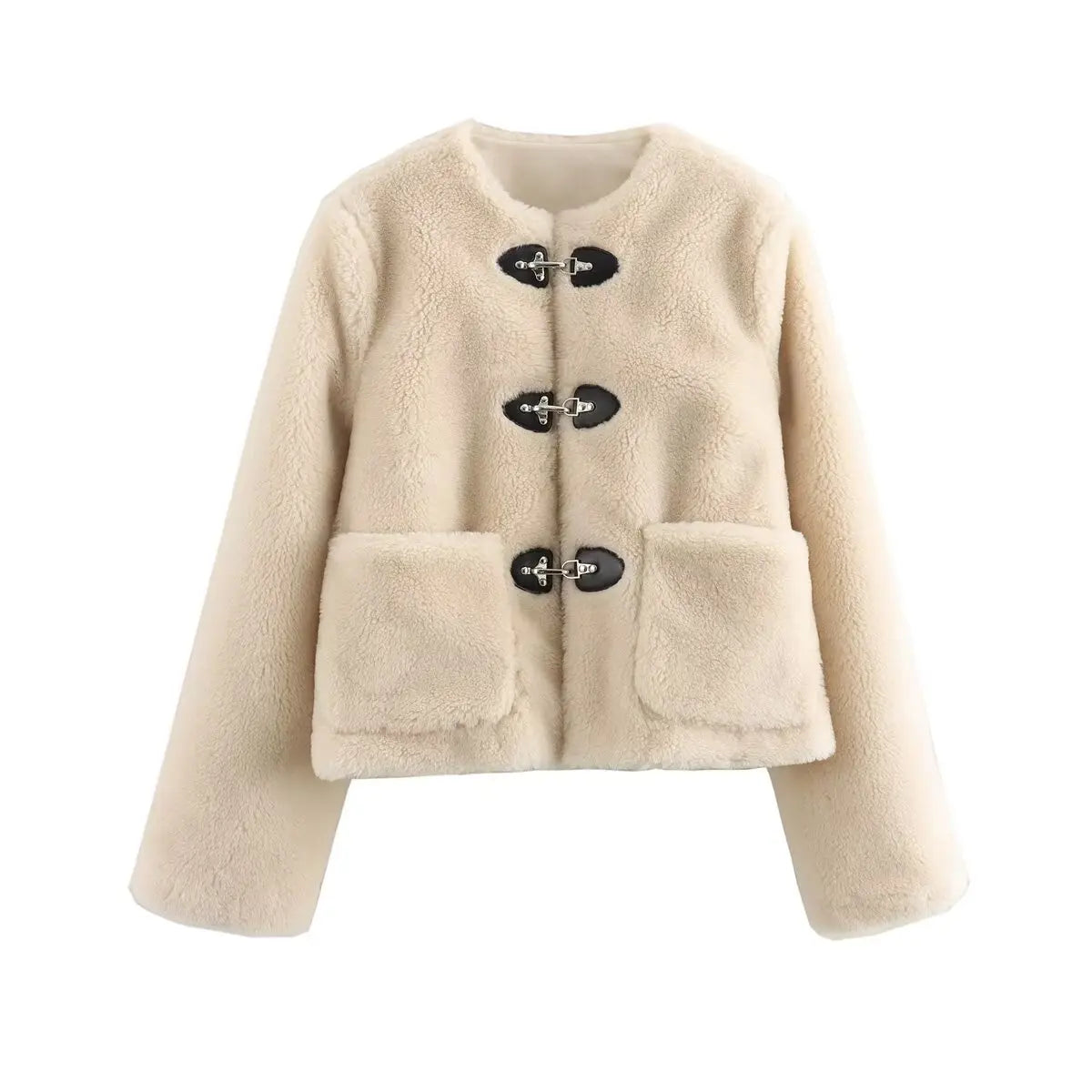 Ismeria | Women's fleece coat – warm and elegant women's coat
