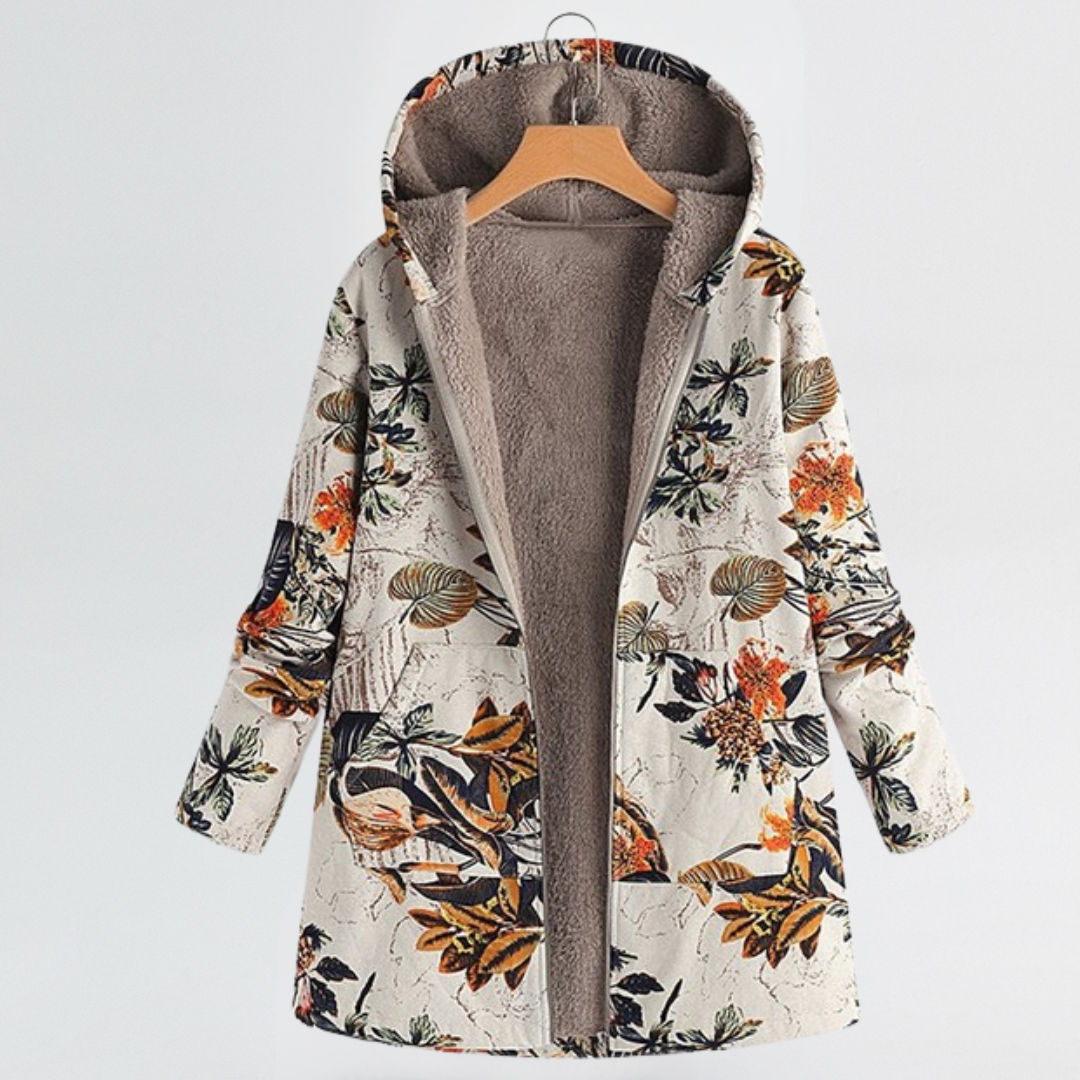 Nereida | Women's vintage floral jacket – loose fit