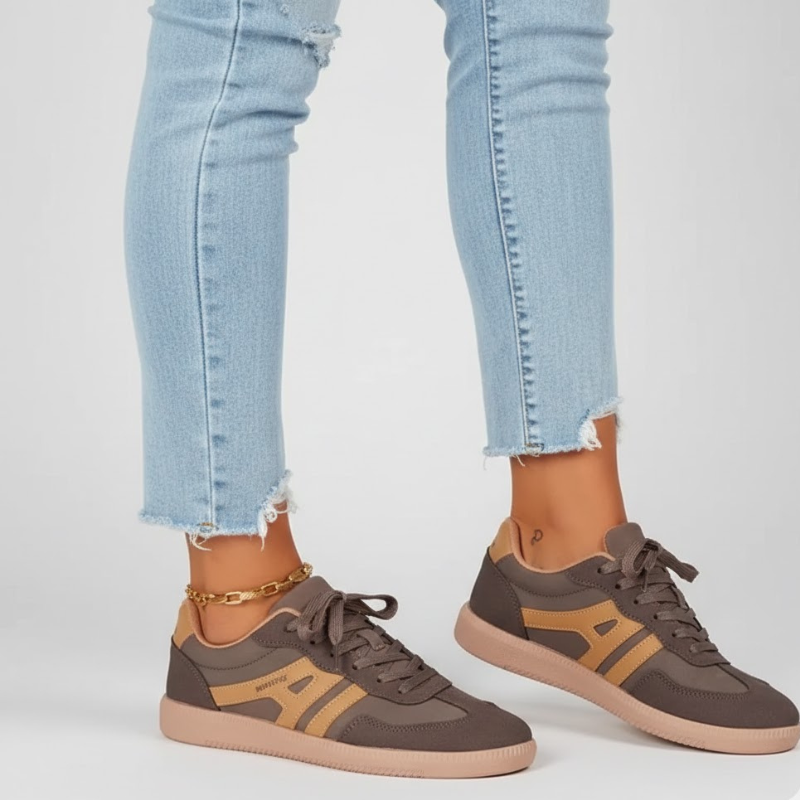 Damskie ponadczasowe sznurowane trampki miejskie – codzienne i wygodne buty miejskie