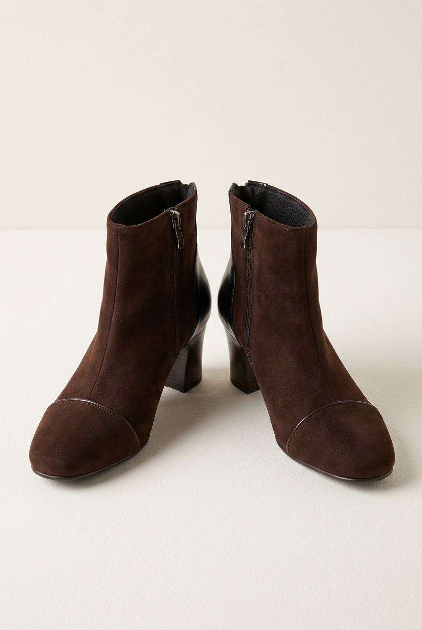 Odelia | Damskie ortopedyczne buty na obcasie – gruby obcas, botki