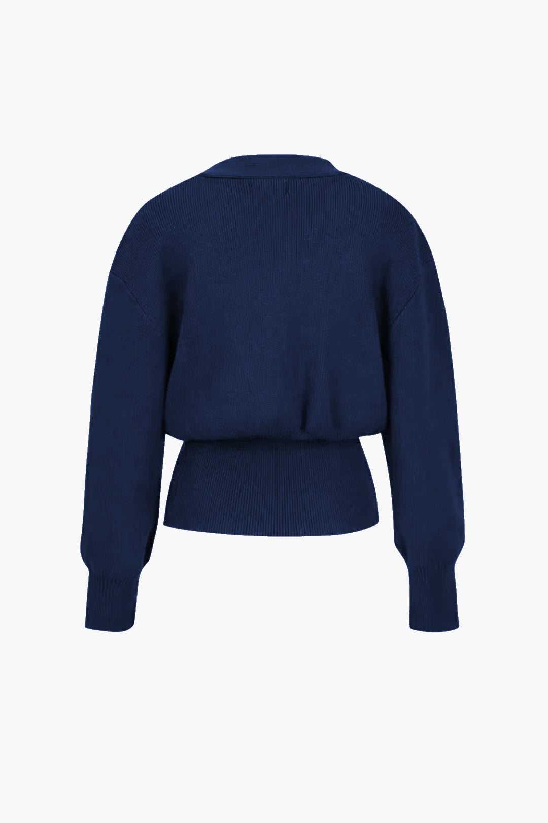Maristel | Damski elegancki sweter dzianinowy – ozdobne złote guziki