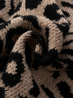 Sorina | Damska dzianinowa kamizelka o średniej długości – sweter z dekoltem w serek