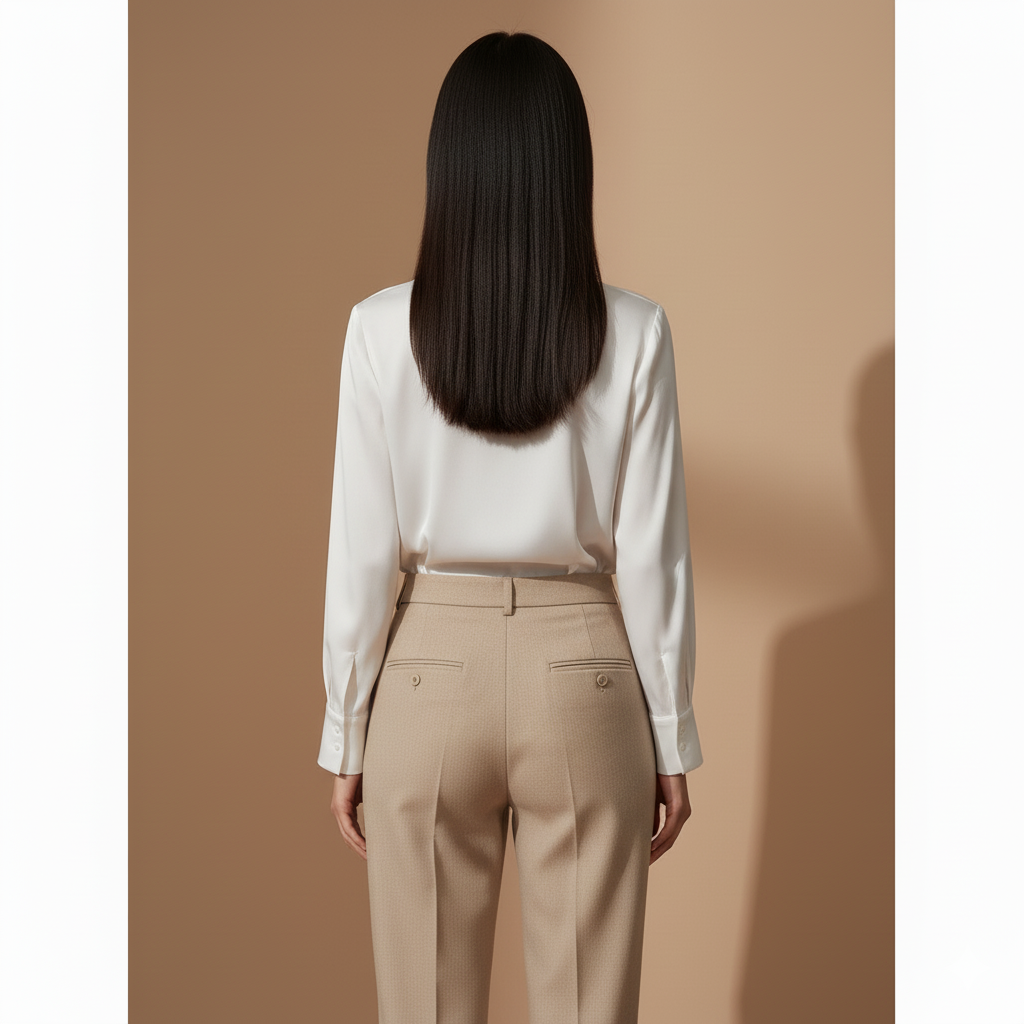 Elegancka Satynowa Bluzka Damska | Idealna do Biura