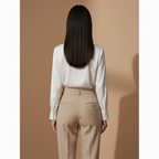 Elegancka Satynowa Bluzka Damska | Idealna do Biura