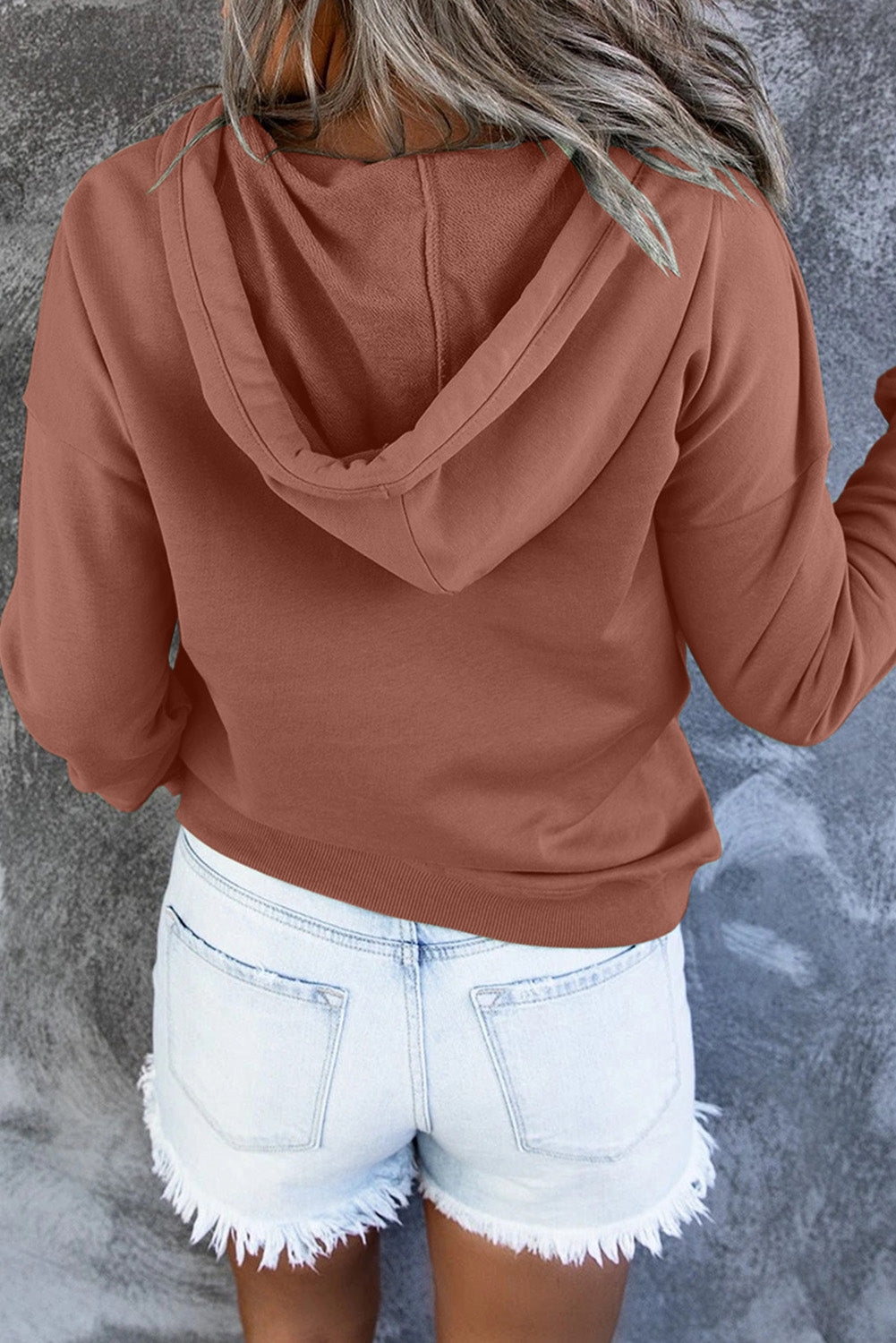 Aeloria | Bluza z kapturem ze sznurkiem do regulacji – Casualowy model typu pullover