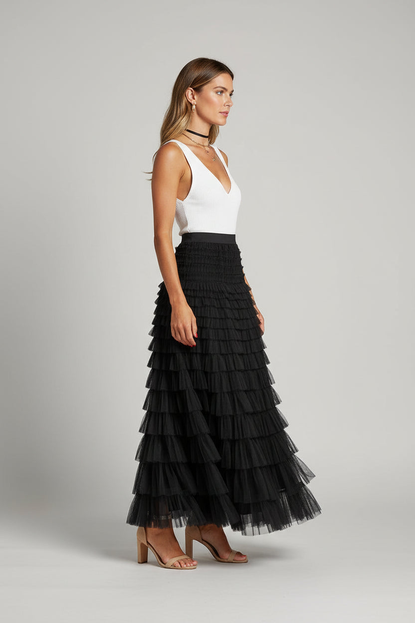 Elegancka plisowana spódnica midi dla kobiet – ponadczasowy, elegancki design