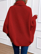 Zadie | Women’s Mid-Length Cardigan – Loose Fit Shawl Collar Jacket