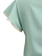 Elegant women's blouse with puffed sleeves - chic, airy, and lightweight blouse