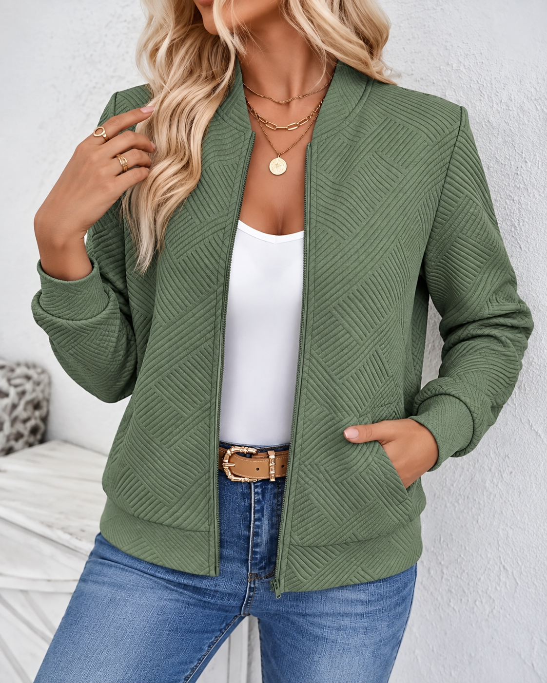 Otylia | Comfortable women's knit cardigan in a soft fabric with a timeless design