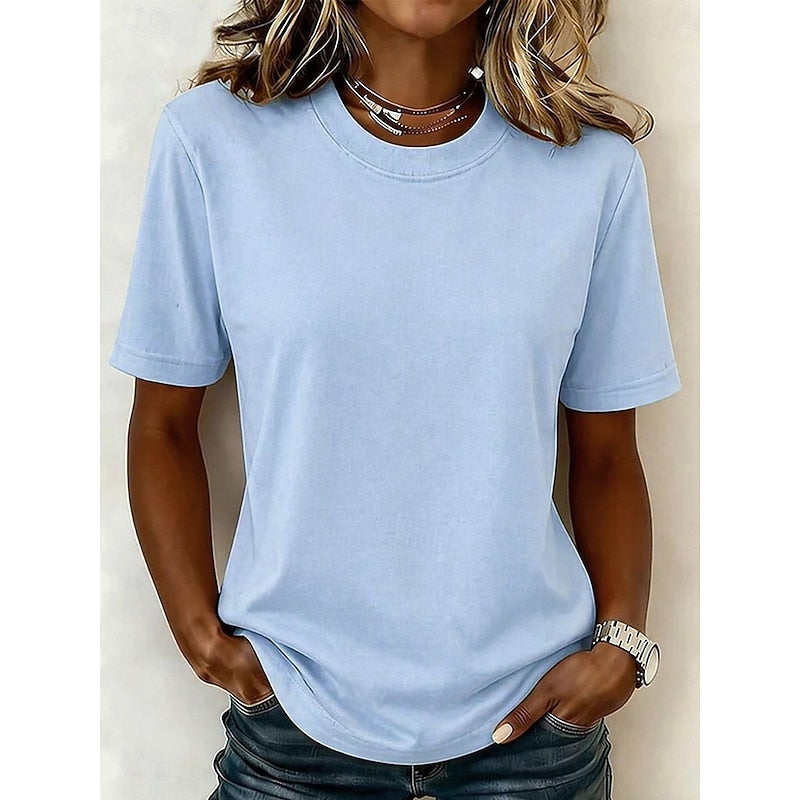 Corielle | Women's short-sleeved T-shirt – casual crew neck blouse
