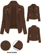 Nova | Quilted Motorcycle Jacket for Women - Long Sleeve Motorcycle Jacket
