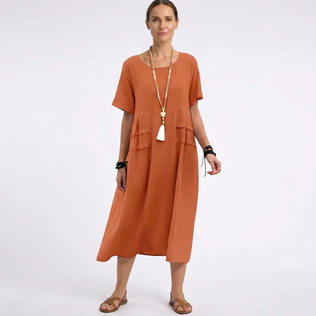 Elarienne | Elegancka sukienka damska o długości midi – podkreślający figurę, kobiecy krój