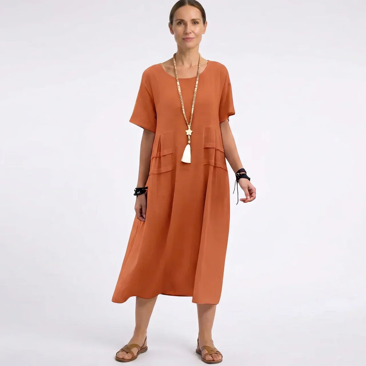 Elarienne | Elegancka sukienka damska o długości midi – podkreślający figurę, kobiecy krój
