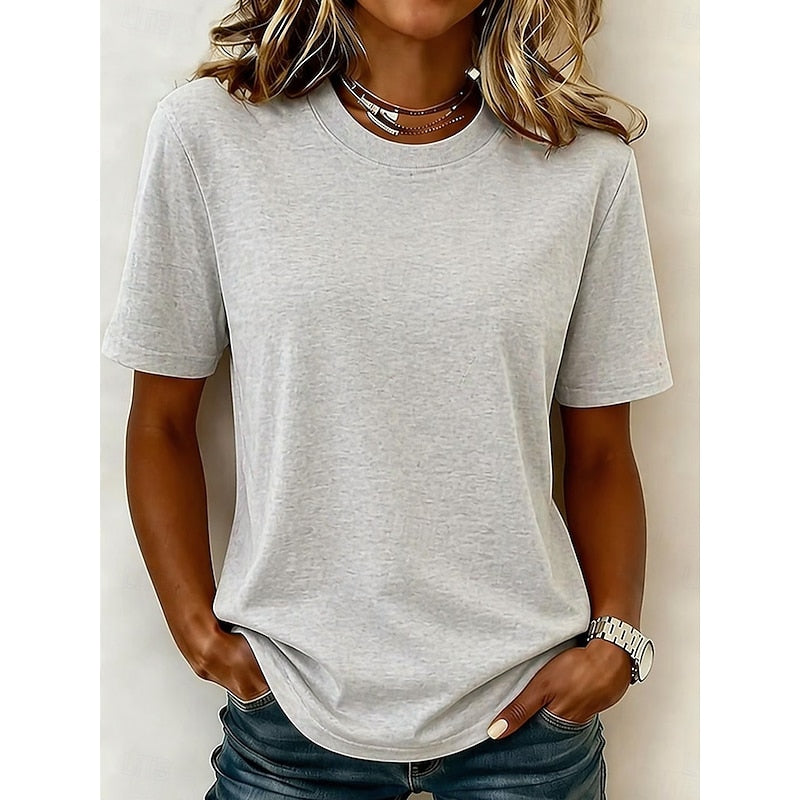 Corielle | Women's short-sleeved T-shirt – casual crew neck blouse