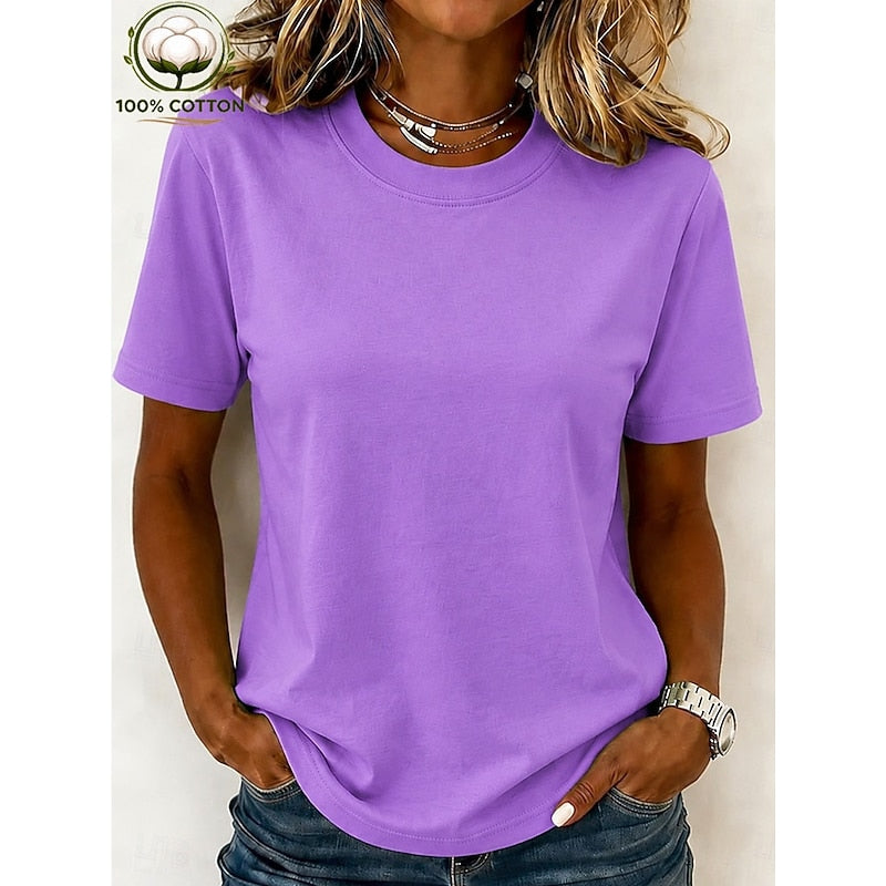 Corielle | Women's short-sleeved T-shirt – casual crew neck blouse