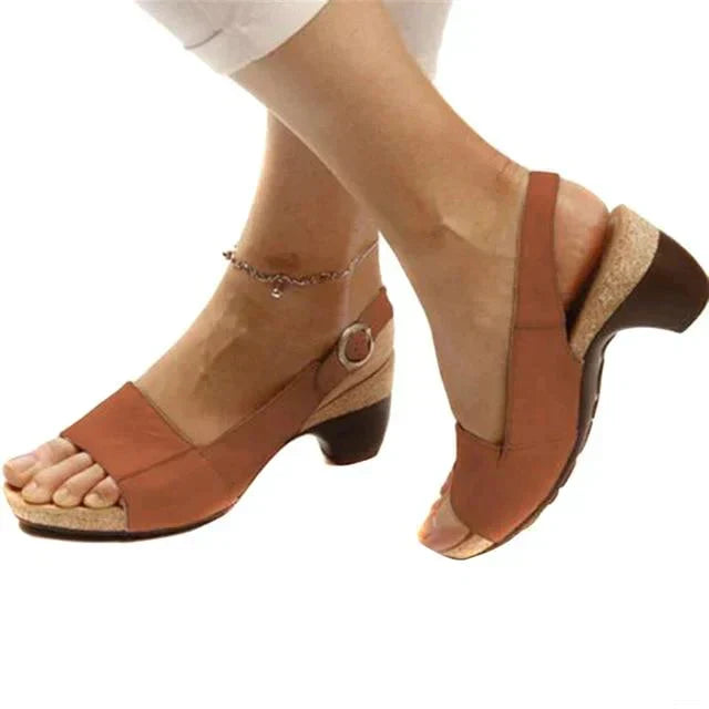 Urielle | Damskie sandały slingback na obcasie – komfortowe i eleganckie