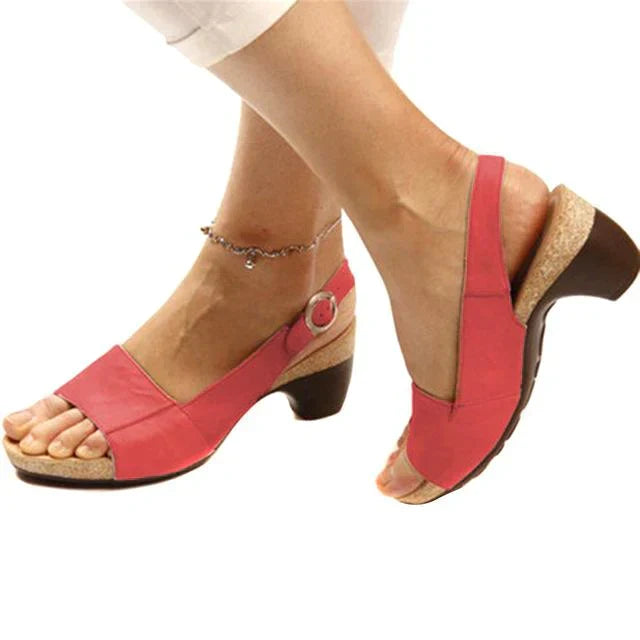 Urielle | Damskie sandały slingback na obcasie – komfortowe i eleganckie