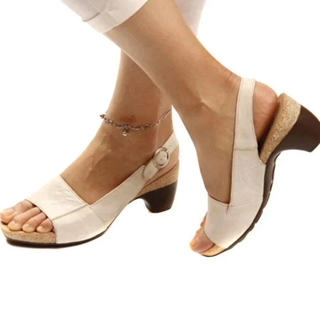 Urielle | Damskie sandały slingback na obcasie – komfortowe i eleganckie
