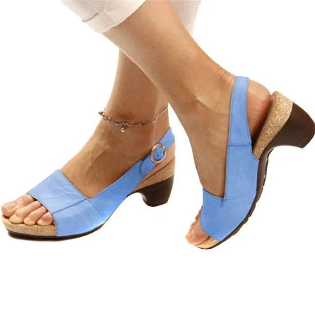 Urielle | Damskie sandały slingback na obcasie – komfortowe i eleganckie