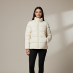 Kurtka Puchowa Damska Puffer z Zamkiem