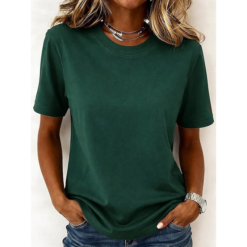 Corielle | Women's short-sleeved T-shirt – casual crew neck blouse