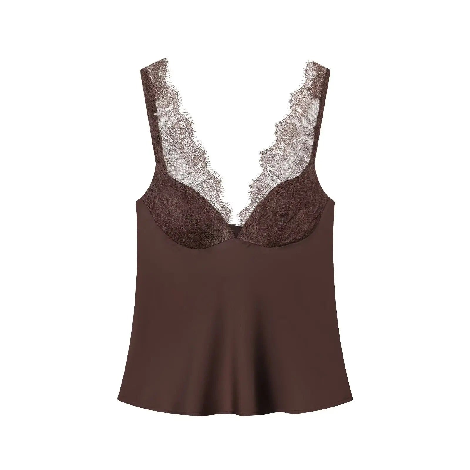 Damski elegancki top z koronką – lekki styl na co dzień