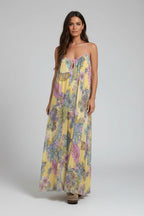 Loose-fitting spaghetti strap maxi dress - a loose summer dress with airy comfort